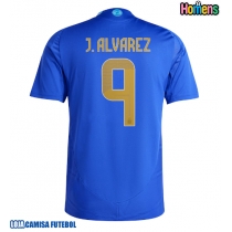 Camisa de Futebol Argentina Julian Alvarez #9 Equipamento Secundário Copa America 2024 Manga Curta